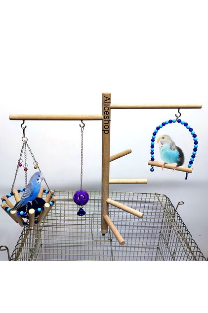 Budgie Cage Top Perch Giant Bird Entertainment Platform for Budgies and similar-sized birds.