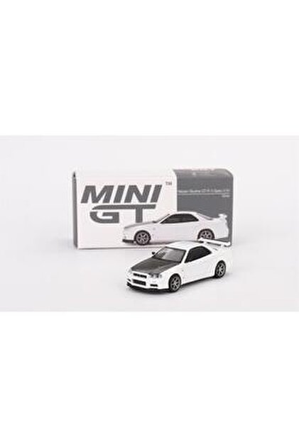 mini gt MGT00501 1/64 Nissan Skyline GT-R (R34) V-Spec II N1 White