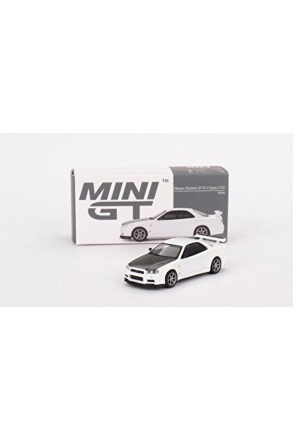 mini gt Nissan Skyline Gt-r R34 V-spec Iı N1 White - Fiyatı, Yorumları