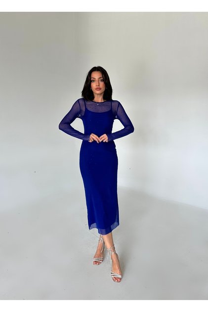 Full Jewelled Tulle Dress