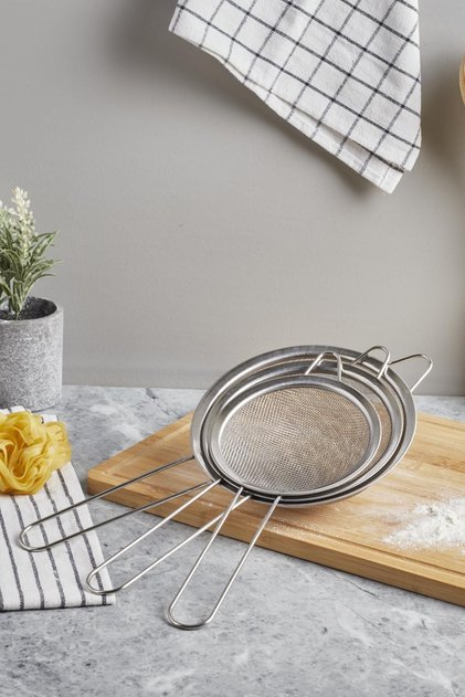 Liam 3-Piece Stainless Strainer Set - 12-14-16 cm