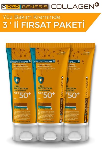 Collagen Anti-Spot Tone Even SPF 50 Tinted Face Sunscreen 75ml 3-Pack