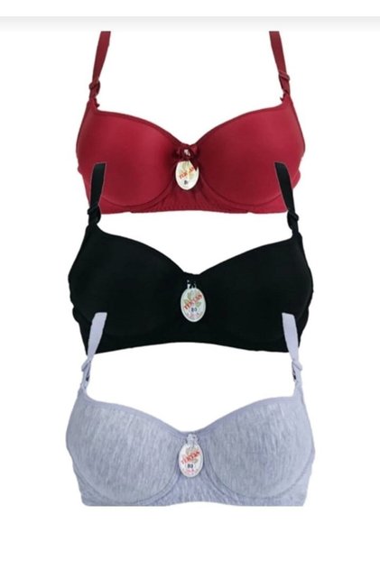 Women's Padded Bra (SIZES 85-90-95) Set of 3 210724ar