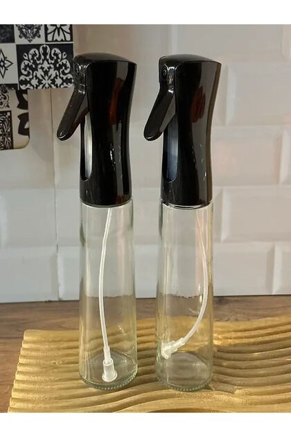 Çok Amaçlı Spreyli Sızdırmaz Cam Şişe Yağdanlık / Airfryer Sirke Yağ Püskürtücü Dağıtıcı Sprey 200ml 1 Adet
