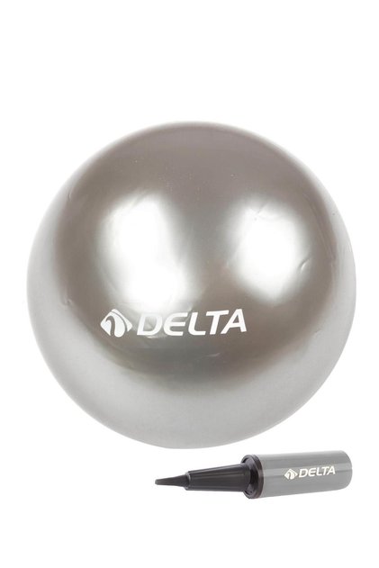 20 cm Silver Pilates Balance Exercise Ball + Pilates Ball Pump