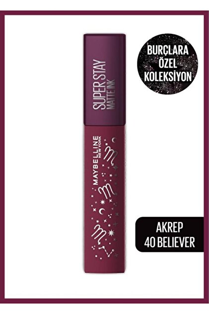 Maybelline New York Super Stay Matte Ink Zodiac Likit Mat Ruj- 65