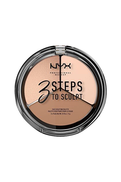 NYX Professional Makeup 3'lü Kontür Paleti - 3 Steps To Sculpt