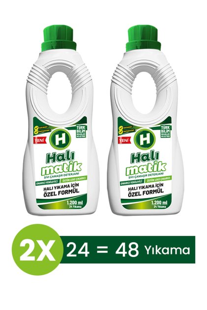 Sıvı Halı Kilim Yolluk Vegan Çamaşır Deterjanı 2 Adet 1200 ml