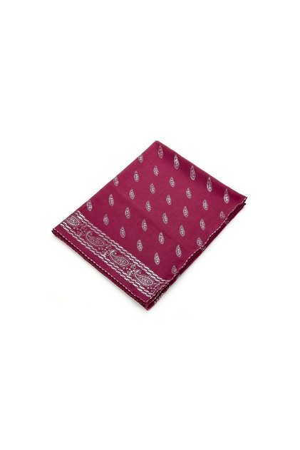 Panel Patterned Gilded Claret Red Blanket
