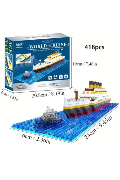 LEGO Titanic 3D Micro Parçalar Küçük Boy 418 Parça 12+ YAŞ Puzzle