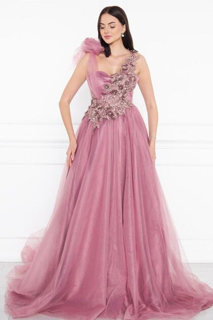 green emerald velvet dress Luxury Rose Gold Blue Ruffles Princess Ball Gown Arabic Evening Dress –  Jill Wish