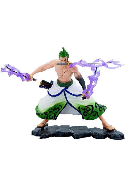 Fillikutum Roronoa Zoro Anime Figür Mor Kılıç Efektli 20 Cm