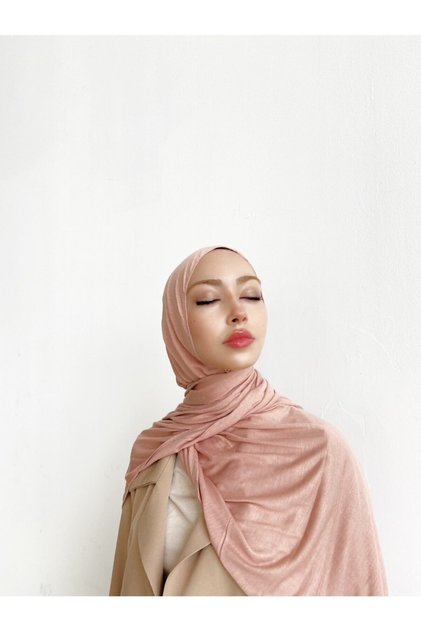 Viscose Combed Shawl Salmon - Sheer-proof, Anti-sweat, Easy to Use, Ultra Comfortable
