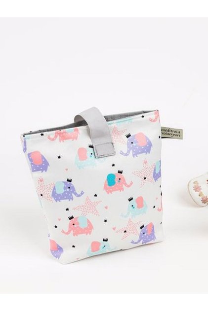 Wet/dry Dirty Clean Baby Clothes Multi-Purpose Laundry Bag Liquid-Proof Elephant