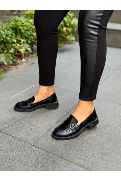 Diva Black Women's Daily Buckle Shoes