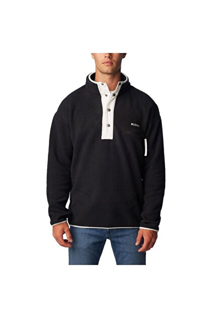 Columbia Erkek Siyah Helvetia Half Snap Fleece Polar Sweatshirt