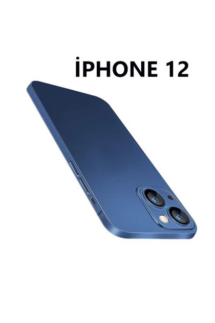 iphone 12 Ultra Ince Yarı Saydam Kılıf Mat Yüzeyli Kirlenmez Kamera Korumalı Minimalist Kapak