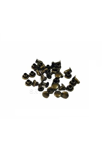4 Mm Antik Kahve Perçin Rivet 00 No 50 Adet Leathercraft Deri Hobi Ürünleri
