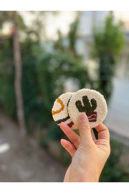 Punch 2' li Bohem Araba Bardak Altlığı