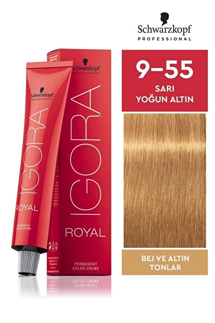 Royal Bej Tonlar 9-55 Sarı - Yoğun Altın Saç Boyası 60ml
