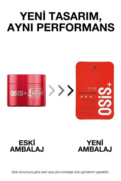 Osis Mighty Matte Güçlü Tutucu Mat Wax 85 ml | Orta Tutuş Güçlü