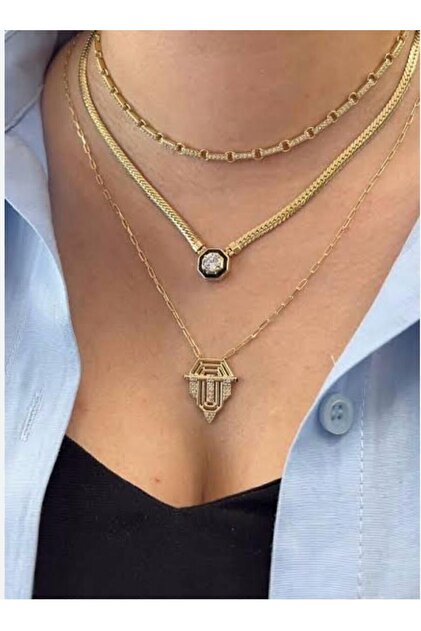 Çağla Şikel Special Edition Zircon Embellished Necklace