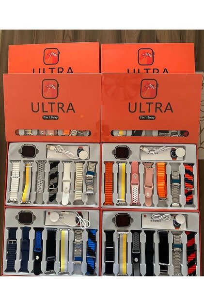 Ultra 7 In 1 Akıllı Saat 7 Kordonlu
