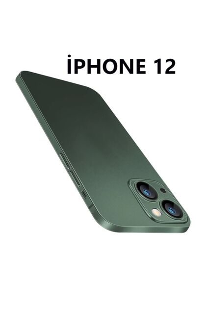 iphone 12 Ultra Ince Yarı Saydam Kılıf Mat Yüzeyli Kirlenmez Kamera Korumalı Minimalist Kapak