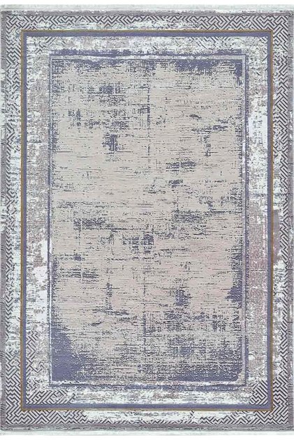 Artemis Halı Couture 00867B Gri Bej Çerçeveli Eskitme İpek Halı
