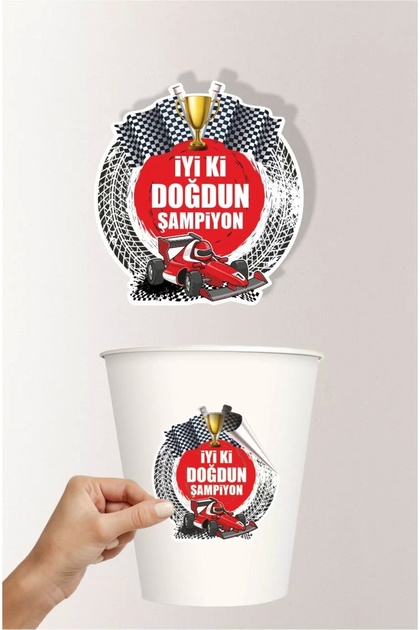 Racing Car Concept Sticker (adhesive Label) 20pcs