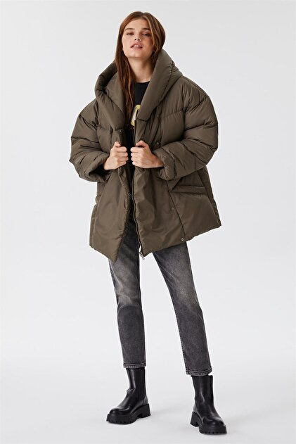 Meley women's khaki coat