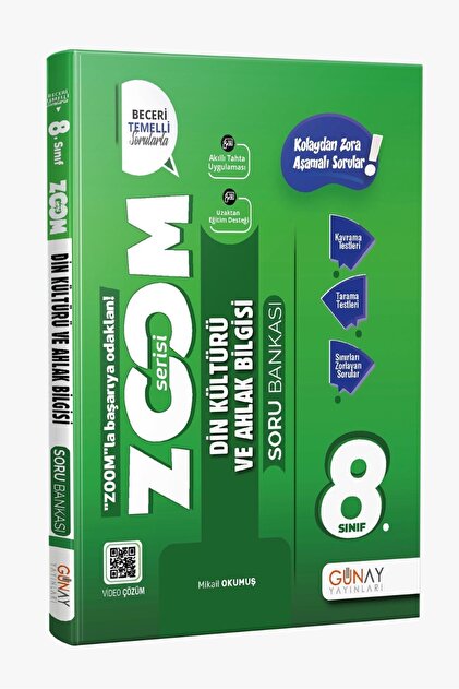 Günay Yayınları 8. SINIF LGS ZOOM SERİSİ DİN KÜLTÜRÜ VE AHLAK