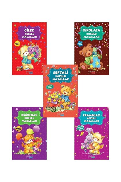 Yakamoz Yayınları Kokulu Masallar Yeni Kapak 5 Li Set | Çilek