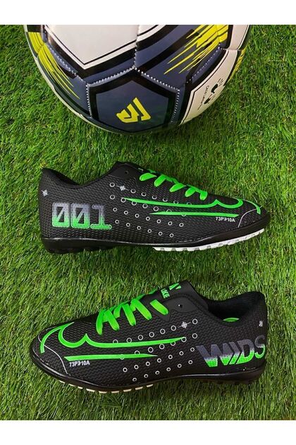BOY'S HALISAHA FOOTBALL SHOES BLACK GREEN