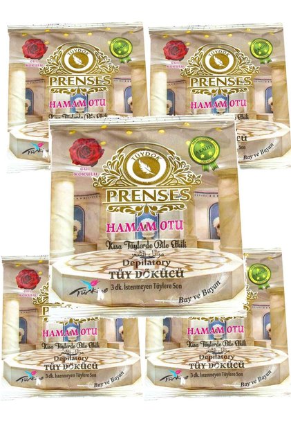 Gül Kokulu Tüy Dökücü Hamamotu Tozu 150 Gr. 5'li Paket