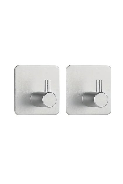 Yapışkanlı Metal Banyo Mutfak Eşya Havlu Vb. Ürün Askılığı Siyah -AL4619 2 Adet