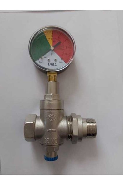 Su Basınç Düşürücü Dms Y-a60 Manometre 63 Mm 0 ile 10 Bar 3/4