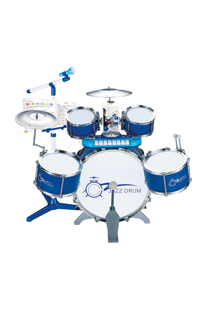 YILDIRIM OYUNCAK Mikrofonlu Mp3 Çalar Bateri Caz Davul Eğitim