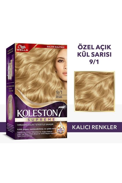 Koleston Supreme Kit Saç Boyası 9/1 Açık Kül Sarısı