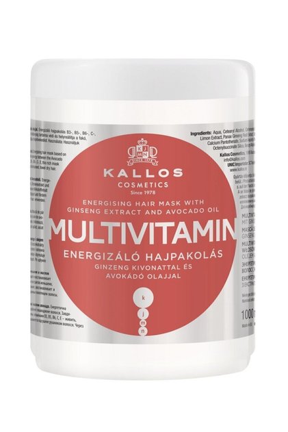 Masca de Par Kallos Multivitamin, 1000 ml