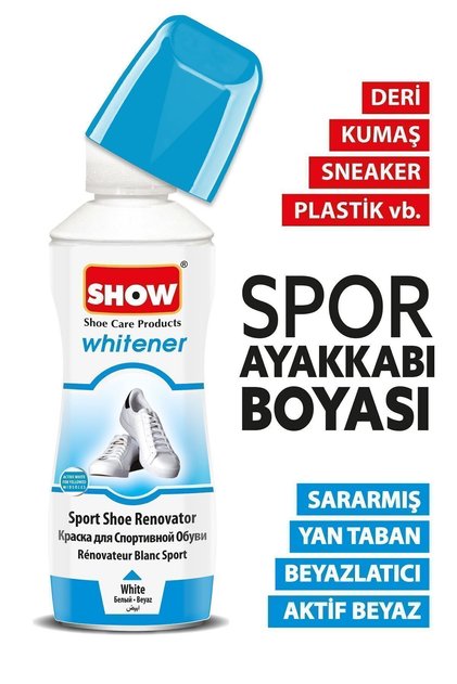 Deri Ve Kumaş Beyaz Spor Ayakkabı Boyası. 75 Gr.