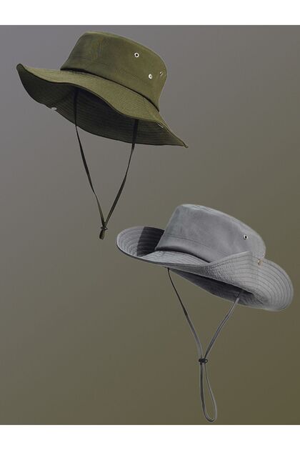 Summer Foldable Safari Fedora Hat