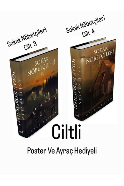 Sokak Nöbetçileri 3 Ve 4 (2 Book Sets) Hardcover with Bookmark and Poster as a Gift
