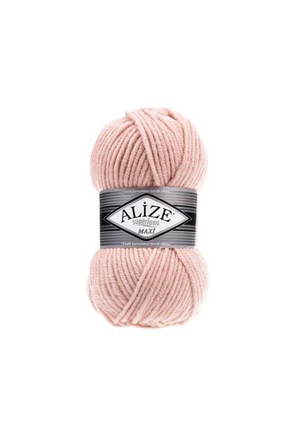 Superlana Maxi Thick Hand Knitting Yarn 523 Crystal Pink