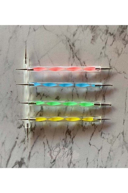 Tırnak Süsleme Nail Art Kalemi 5 Li Dot Seti