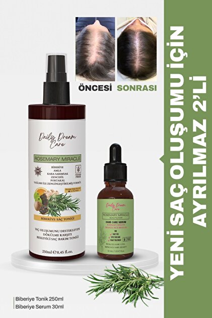 True Bee Daily Dream Care Hızlı Saç Uzatma Biberiye Serum +