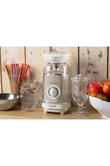 ARİETE Vintage 568 Buz Kırıcılı Smothie Blender Bej - Fiyatı