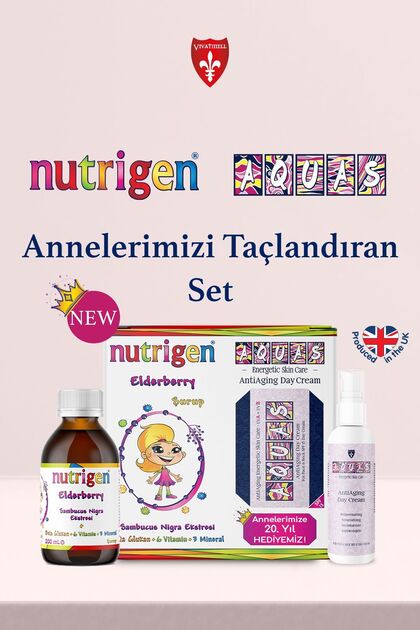 Aquas Enerjetik Spf15 Day Cream Hediyeli Nutrigen Elderberry KaraMürver
