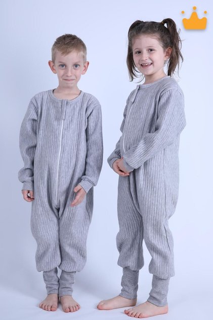 2-8 Years Old 1.5 Tog Quilted Children's Sleeping Bag Unisex Long Sleeve Sleeping Bag
