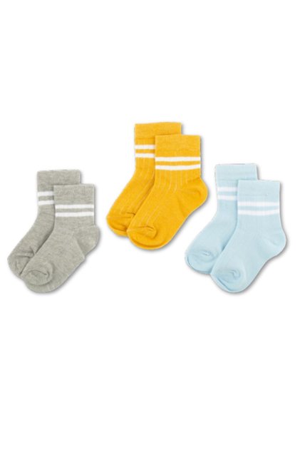 3-Piece Cotton Kids College Socks Baby Unisex Girls Women Men School Socks, White Black Pink